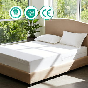 Coprimaterasso Pieghevole 100% Poliestere Impermeabile Antibatterico Rinfrescante con Chiusura a Cerniera Anti-acaro per Letti Singoli/Matrimoniali - Product Image 1