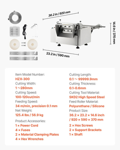 280mm Width Automatic <b>Tape</b> Tube Cutting Machine High Speed Webbing PVC Sleeve Strip Cutter Extra-Wide Processing Capacity Design - Product Image 6