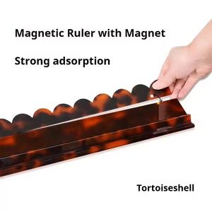 Organizador de Fichas de Mahjong de Acrílico con Diseño de Concha de Tortuga y Perlas de Lujo de 20 Pulgadas, Estilo Americano, Varios Diseños, Juego de Regla y Empujador de 4 Piezas - Product Image 2