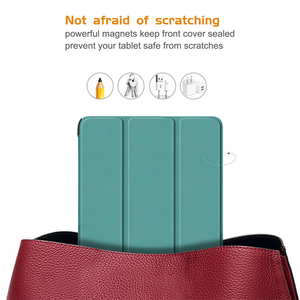 Funda abatible de cuero para <span class=keywords><strong>Samsung</strong></span> <span class=keywords><strong>Galaxy</strong></span> TAB A8 10,5 pulgadas X205/X205 <span class=keywords><strong>2021</strong></span> tableta plegable funda magnética para libro - Product Image 4