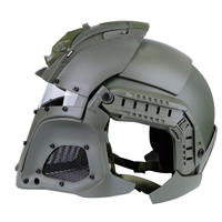 Casque modulaire tactique de casque de guerrier de fer médiéval d'ABS pour des accessoires de film d'activités en plein air