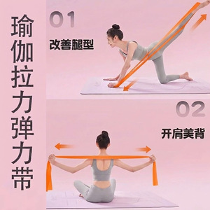 Bandes de résistance Chanxi TPE 150cmx15cmx0.35cm multicolores pour le yoga, les étirements et la remise en forme à domicile - Product Image 4