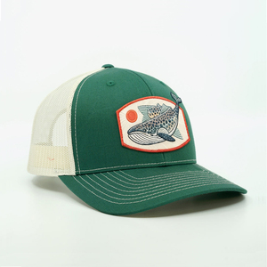 Gorras Trucker para Hombre con Logotipo Grande Bordado, Gorra Trucker Verde con Visera Curva Pequeña, Gorras de Malla Personalizadas con Logotipo - Product Image 5