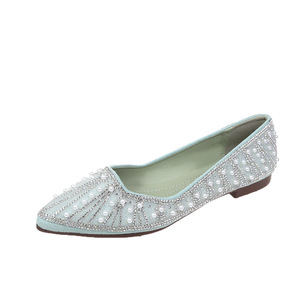 <span class=keywords><strong>Ballerine</strong></span> da Donna alla Moda con Cinturino Singolo, Versatili, <span class=keywords><strong>a</strong></span> <span class=keywords><strong>Punta</strong></span>, con Perle e Dettagli Traforati - Product Image 5