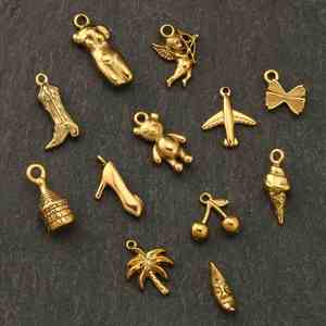 Ciondoli Mini in Acciaio Inossidabile Placcati <span class=keywords><strong>Oro</strong></span> 18K a Forma di Aeroplano, Donna, Corpo, Ciliegia, Stivali da Cowboy Western, per Creazione Gioielli Fai da Te - Product Image 5