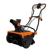 Souffleuse à neige électrique Vertak 3000 tr/min 1600 W, profondeur de déneigement de 25 cm, auto-propulsée