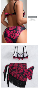 Maillots <span class=keywords><strong>de</strong></span> <span class=keywords><strong>bain</strong></span> 3 pièces pour femmes imprimé tropical <span class=keywords><strong>Push</strong></span> <span class=keywords><strong>up</strong></span> Bikini ensemble <span class=keywords><strong>frange</strong></span> ourlet jupe <span class=keywords><strong>de</strong></span> plage personnalisé en gros maillots <span class=keywords><strong>de</strong></span> <span class=keywords><strong>bain</strong></span> carnaval vêtements <span class=keywords><strong>de</strong></span> plage - Product Image 5