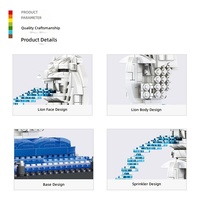 Ensemble de blocs de construction compatibles Singapour Merlion, petits éléments en plastique, jouets éducatifs pour enfants