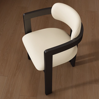 Set di Sedie da Ristorante in Legno Massello di Design Minimalista Italiano Nordico, Sedie per Ristoranti e Caffetterie con Schienali Confortevoli