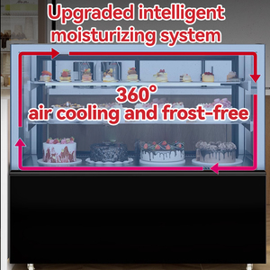 Thương mại Countertop bánh Showcase hiển thị tủ lạnh thực phẩm lạnh Thanh Máy làm lạnh hiển thị ETL CE bánh hiển thị tủ lạnh - Product Image 6