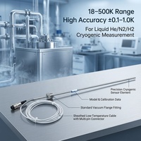 PROG ULT_Di07-LMI1 Capteur de température à diode cryogénique à gaine longue 18-500K pour He liquide, H2, N2
