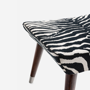 เก้าอี้ผ้าพิมพ์ลายม้าลายหรูหราแบบอิตาลีเก้าอี้พักผ่อนพร้อมเก้าอี้หุ้มเบาะทำด้วยมือสำหรับห้องนอนโรงแรมโรงแรม - Product Image 4