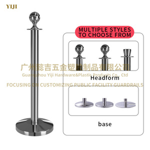 Trafic foule contrôle passerelle argent queue bollard tapis rouge velours corde poteaux stands post barrière stanchion - Product Image 3