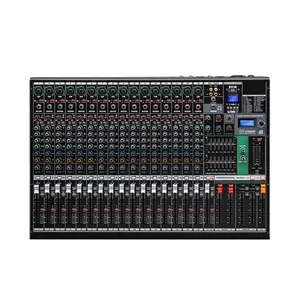 Professional 16 channel mixer with Usb flash drive Mp3 Network Karaoke Mobile live high power mixer stage