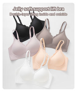 Bralettes Invisibles Inalámbricos al por Mayor OEM, Sujetadores Sin Costuras con Soporte Suave, Tallas Grandes, Copas Grandes, Transpirables, <span class=keywords><strong>Sujetador</strong></span> Push-up de Gel para Mujer - Product Image 4