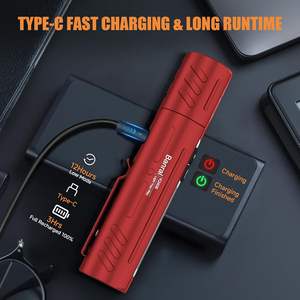 ไฟฉายยุทธวิธีแบบชาร์จไฟได้ 8 โหมด ปุ่มคู่ แม่เหล็ก USB-<span class=keywords><strong>C</strong></span> ความสว่างสูง กันน้ำ พกพาสะดวก ใช้ในรถยนต์ กรณีฉุกเฉิน - Product Image 6