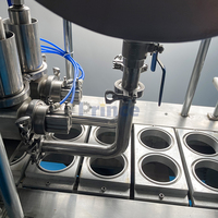 Machine de remplissage scellage de tasses en plastique Machine d'emballage et de remplissage de tasses de glace de sauce liquide jus lait