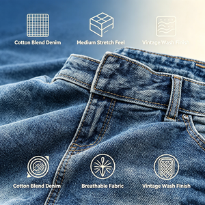 Mini-short en jean pour <span class=keywords><strong>femme</strong></span>, tendance, en micro-denim bleu clair, idéal pour les séances de travail ou les sorties décontractées. - Product Image 6