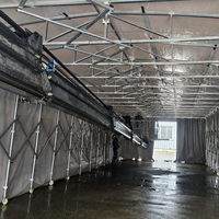 Tente à auvent rétractable durable, cadre en acier épaissi, résistante au vent, imperméable, pare-soleil en PVC, toutes saisons, pour utilisation en extérieur