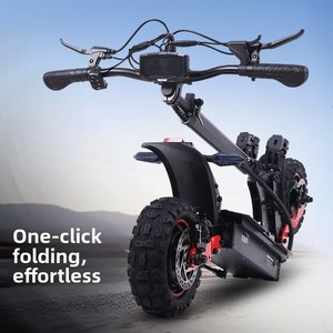 Envío Directo desde Almacén en el Extranjero, Scooter Eléctrico Impermeable de Doble Motor, Largo Alcance, para Desplazamientos Diarios, Scooter para Adultos - Product Image 3
