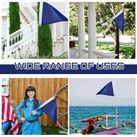 Décorations de fête à la maison en plein air en gros toutes les conceptions avec œillets en laiton drapeaux de fanion personnalisés drapeau de bateau triangle