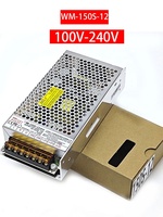 Fuente de alimentación metálica WM-150S-12 AC110V 220V para máquinas expendedoras de garras, máquinas recreativas operadas con monedas y sistemas de conmutación