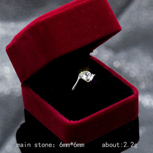 Single Stone Zircon Women Ring Elegant OL Engagement Daily Hand Jewelry - Product Image 6