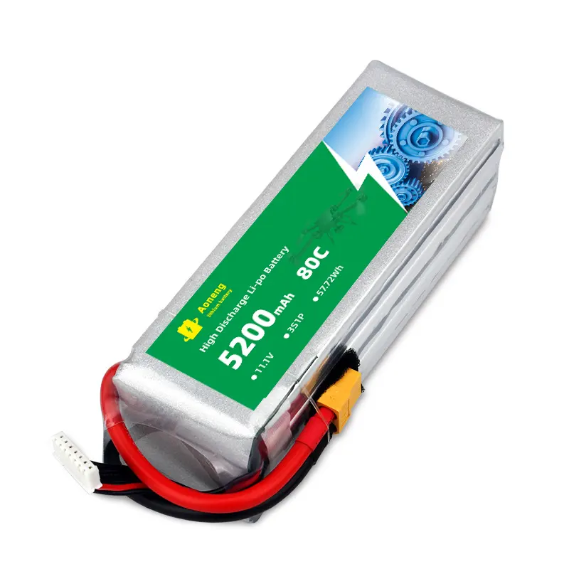 Personalización de fábrica 1043126 5200mAh 80C baterías de iones de litio 3s RC batería de coche 11,1 V batería de Dron