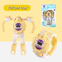 Penjualan terlaris jam tangan Robot anak LED Digital kartun silikon jam tangan transformer Avenger