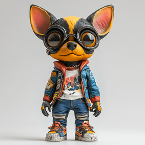 Özel koleksiyon köpek rakamlar hediye 1/6 ölçekli Trendy oyuncak Anime vinil aksiyon figürleri - Product Image 5