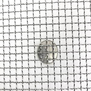 304 crimped đồng bằng dệt lỗ vuông 25x25 mét dây thép không gỉ lưới - Product Image 3