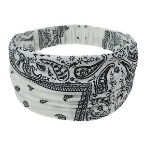 Fascia per <span class=keywords><strong>Capelli</strong></span> <span class=keywords><strong>Bandana</strong></span> da Donna, Elastica con Stampa alla Moda, Fascia Regolabile per Ragazze - Product Image 2