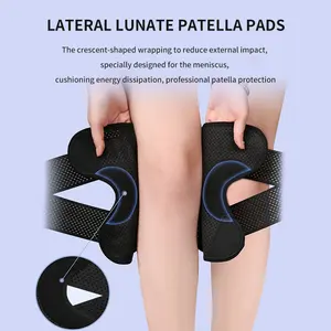 Genouillère de compression en gros avec stabilisateurs latéraux pour le soulagement de la douleur, la course à pied, les déchirures du ménisque et l'arthrite - Product Image 4