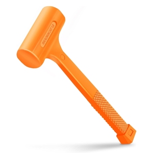Martillo de golpe directo Uni-cast de 1LB, 2LB, 3LB, 4LB, de alta resistencia, con cabeza moldeada de una pieza, relleno de bolas de acero, mango ergonómico naranja - Product Image 3