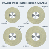 Disques de meulage diamantés en résine 450 personnalisables pour l'aluminium pour les applications d'ébavurage