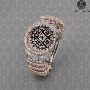 Montre de luxe de qualité supérieure avec diamants, idéale pour la collection de bijoux de mode et le port quotidien, disponible au meilleur prix - Product Image 1