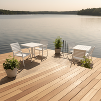 Suelo Exterior Moderno de Alto Rendimiento con Relieve, Sistema de Enclavamiento, Diseño 3D con Textura de Madera, Color Duradero, Resistente a la Putrefacción y la Descomposición, para Jardín