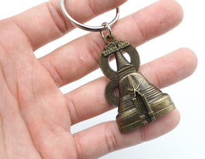 Porte-clés personnalisé bon marché <span class=keywords><strong>en</strong></span> métal antique I Love Thaïlande cadeau souvenir de tourisme - Product Image 4