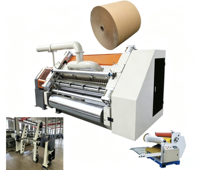 Ligne de production de carton ondulé à 2 plis, machines de fabrication de carton, machine à onduler entièrement automatique