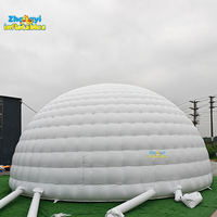 Tente de fête gonflable pour événements, avec éclairage LED, grande tente de cirque portable, tente dôme gonflable