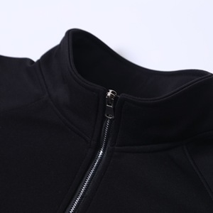 All'ingrosso maglioni con cerniera di alta qualità stampa logo in pile di cotone mezza <span class=keywords><strong>Zip</strong></span> felpe con cappuccio semplice da <span class=keywords><strong>uomo</strong></span> - Product Image 4