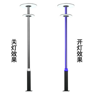 Lámpara de patio de aluminio Juming de 3 metros con iluminación LED para paisajes, parques, zonas residenciales y villas. - Product Image 5