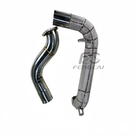 Collecteur d'échappement SS304 haute performance pour Mercedes-Benz AMG A35 A35L 2.0T W177 2019-2023 – Tuyau de vidange direct à flux libre