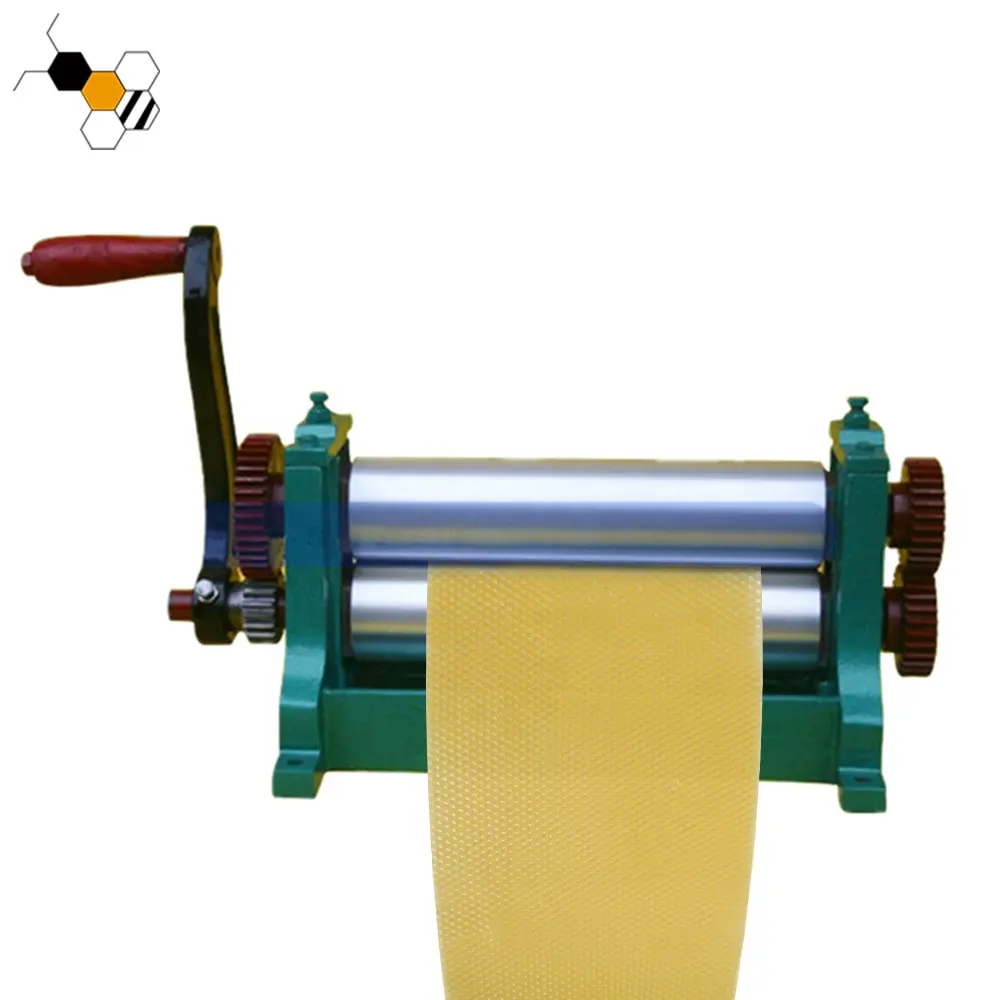 Manual de cera de abejas rodillo plano cera de abejas máquina de prensa