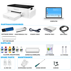 Machine d'impression par transfert DTF avec alimentation par rouleau, circulation d'encre blanche et utilisation facile, ensemble d'imprimantes DTF - Product Image 2