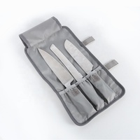 CHANGRONG Sac de rangement pour couteaux de chef en nylon résistant aux taches, sac de transport portable pour ustensiles de cuisine