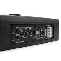 Haut-parleur de voiture, caisson de basses alimenté à profil bas de 10 pouces, 200W, mince, OEM ODM, logo personnalisé, sous le siège, caisson de basses 12V