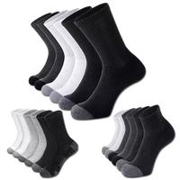 Chaussettes de travail pour hommes et jeunes, personnalisées en gros, avec semelle épaisse et coussinée, logo personnalisé sur le revers