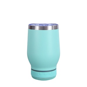 Gobelet intelligent isotherme en acier inoxydable de 12 oz, gobelet à <span class=keywords><strong>vin</strong></span> sans fil avec haut-parleur intégré au fond, design moderne, pour le voyage, café, <span class=keywords><strong>vin</strong></span> - Product Image 6