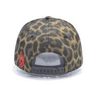 Haute qualité pour femmes Logo personnalisé réglable profil bas 3 D imprimé léopard 5 panneaux un cadre casquette de baseball chapeau pour enfants
